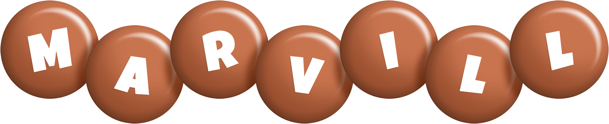 Marvill candy-brown logo