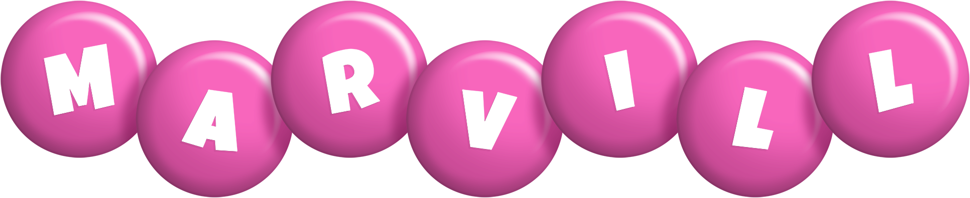 Marvill candy-pink logo