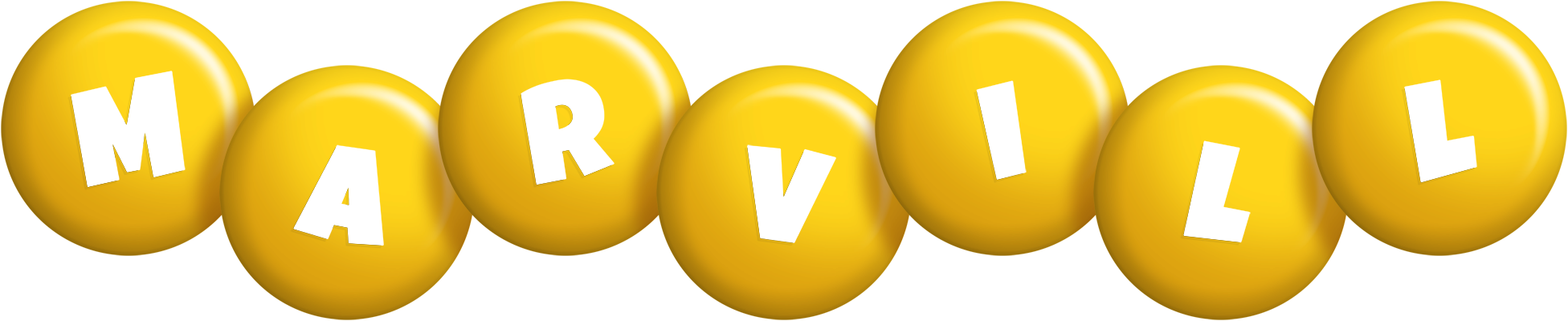 Marvill candy-yellow logo