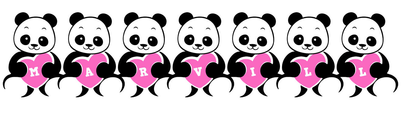 Marvill love-panda logo