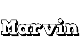 Marvin snowing logo