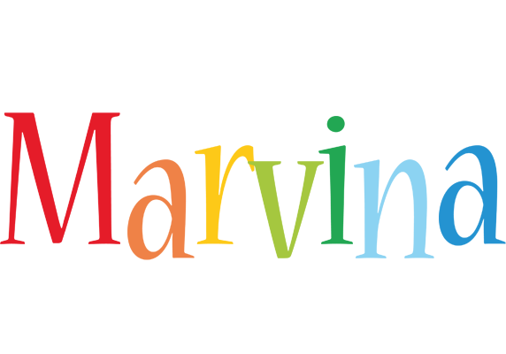 Marvina birthday logo