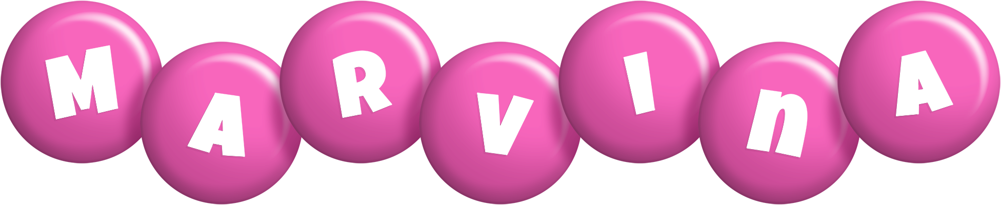 Marvina candy-pink logo