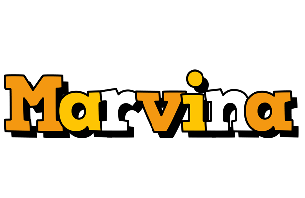Marvina cartoon logo