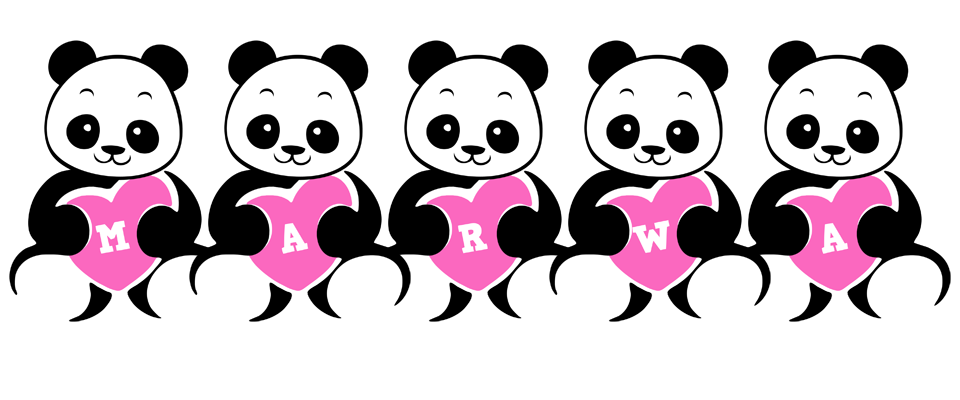Marwa love-panda logo