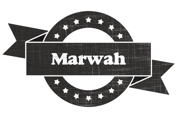 Marwah grunge logo
