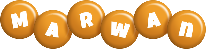 Marwan candy-orange logo