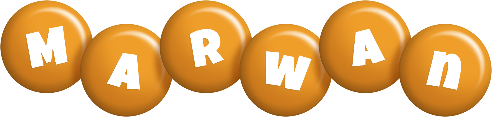Marwan candy-orange logo