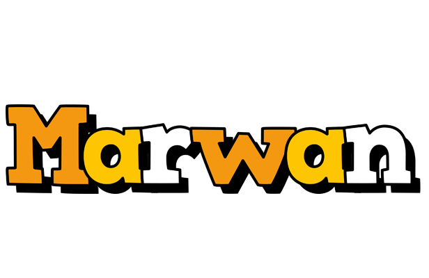 Marwan cartoon logo