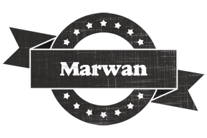 Marwan grunge logo