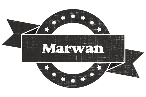 Marwan grunge logo