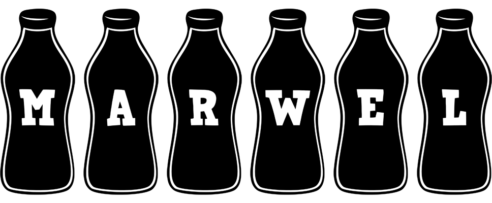 Marwel bottle logo