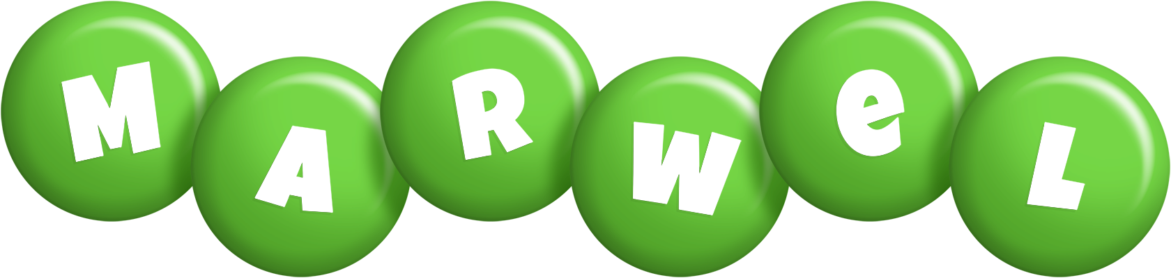 Marwel candy-green logo
