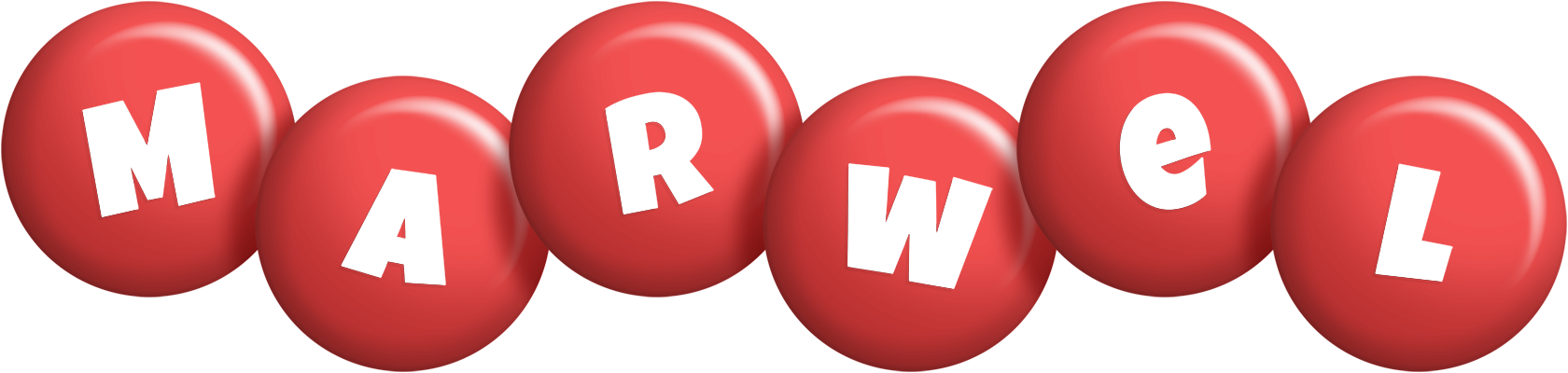 Marwel candy-red logo