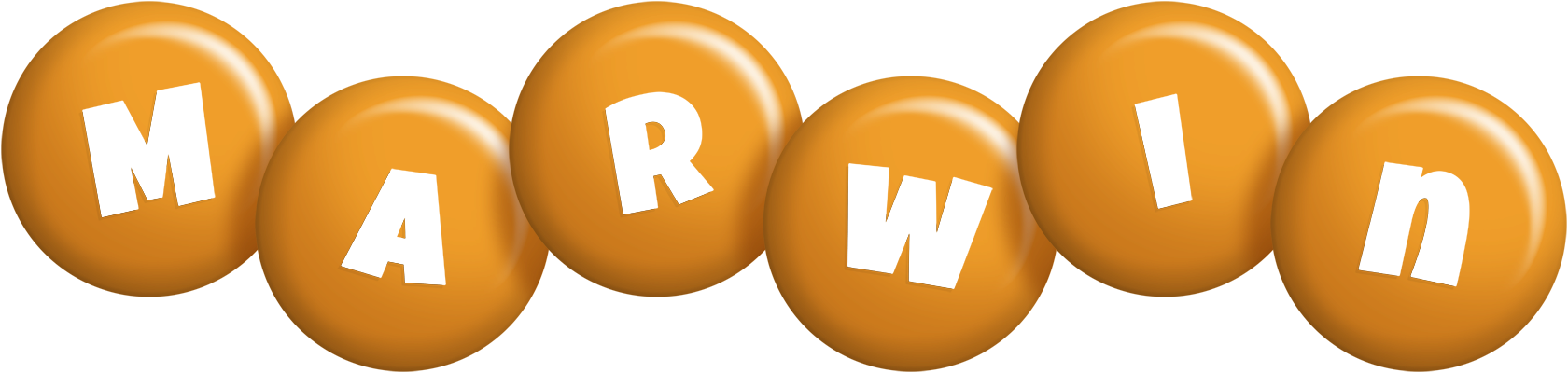 Marwin candy-orange logo