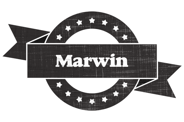 Marwin grunge logo