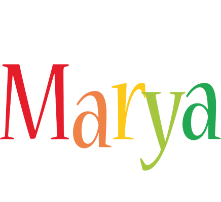 Marya birthday logo