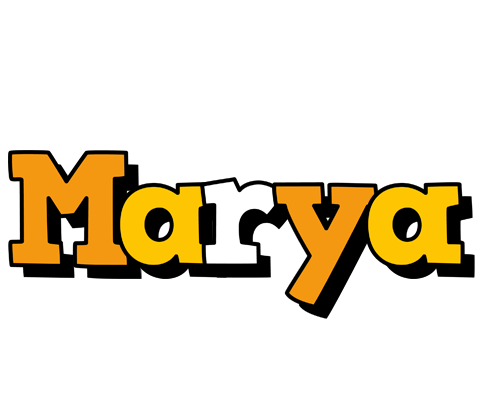 Marya cartoon logo