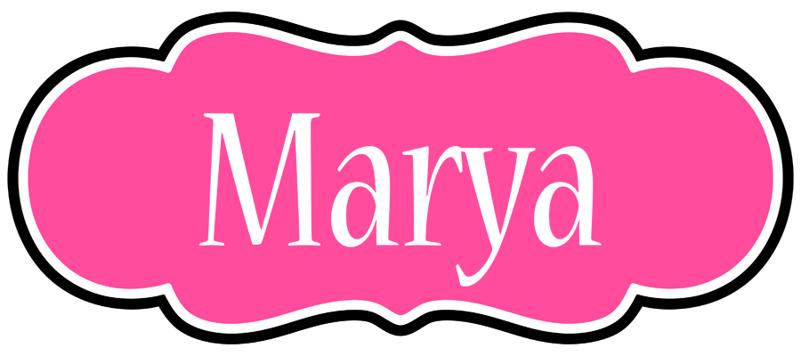 Marya invitation logo