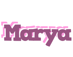 Marya relaxing logo