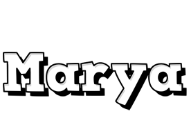 Marya snowing logo