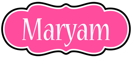 Maryam invitation logo