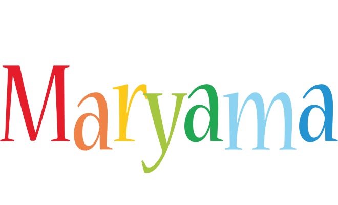 Maryama birthday logo