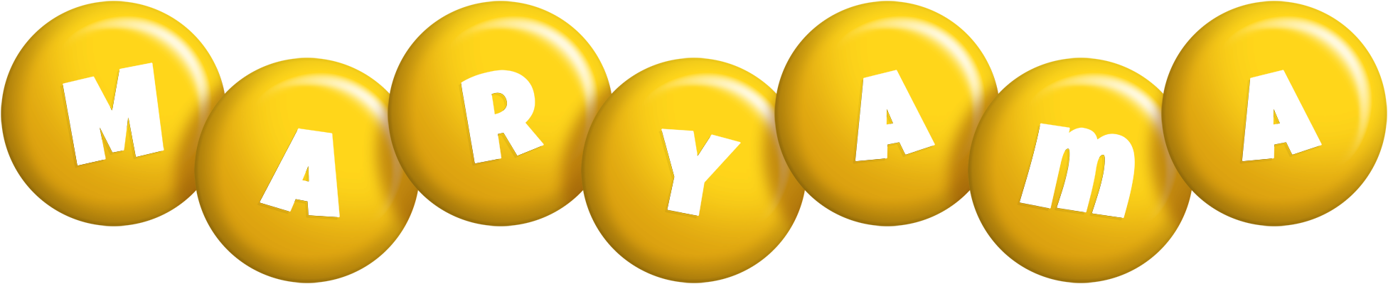 Maryama candy-yellow logo