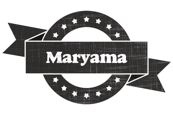 Maryama grunge logo
