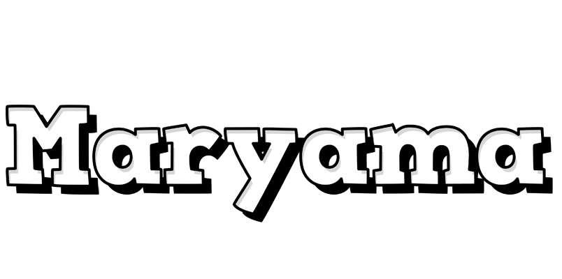 Maryama snowing logo