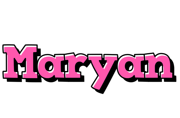 Maryan girlish logo