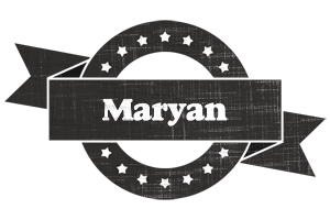 Maryan grunge logo