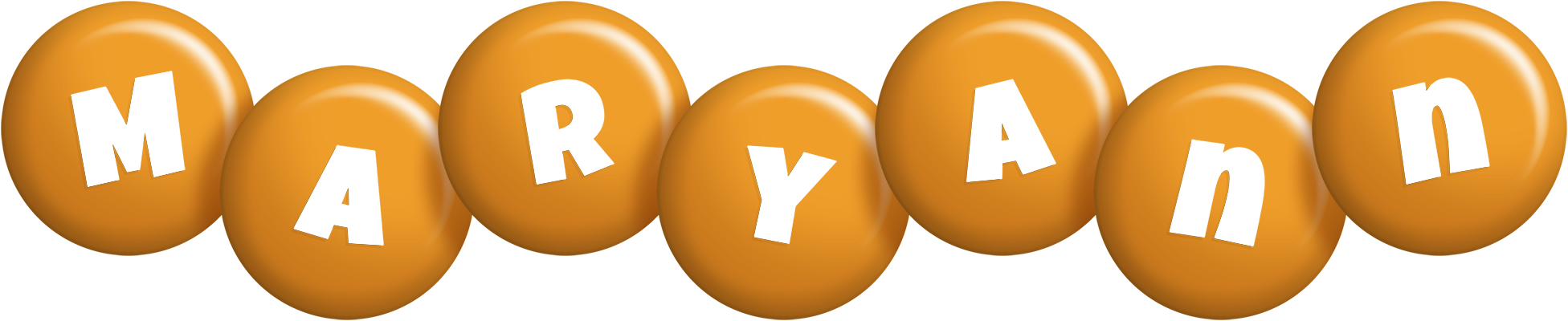 Maryann candy-orange logo