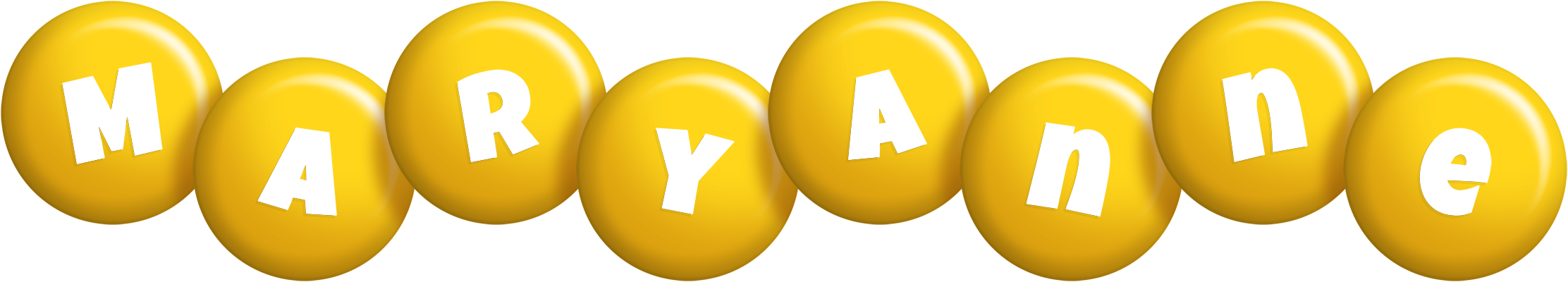 Maryanne candy-yellow logo