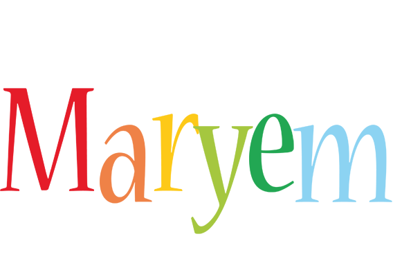 Maryem birthday logo
