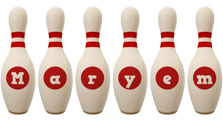 Maryem bowling-pin logo