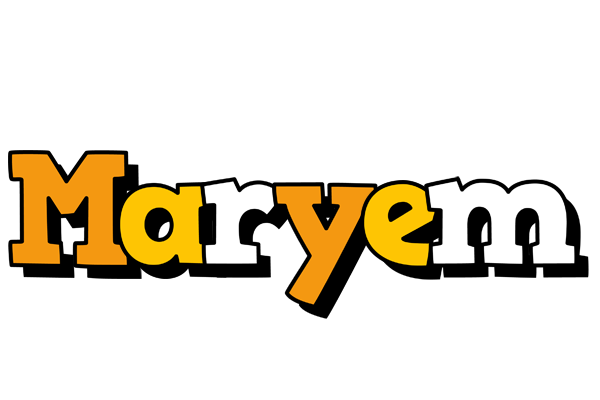 Maryem cartoon logo