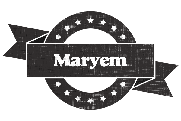 Maryem grunge logo