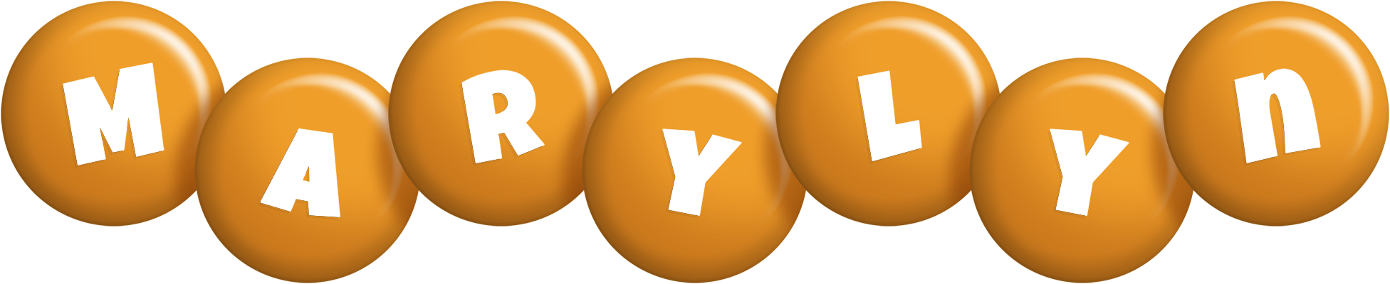 Marylyn candy-orange logo