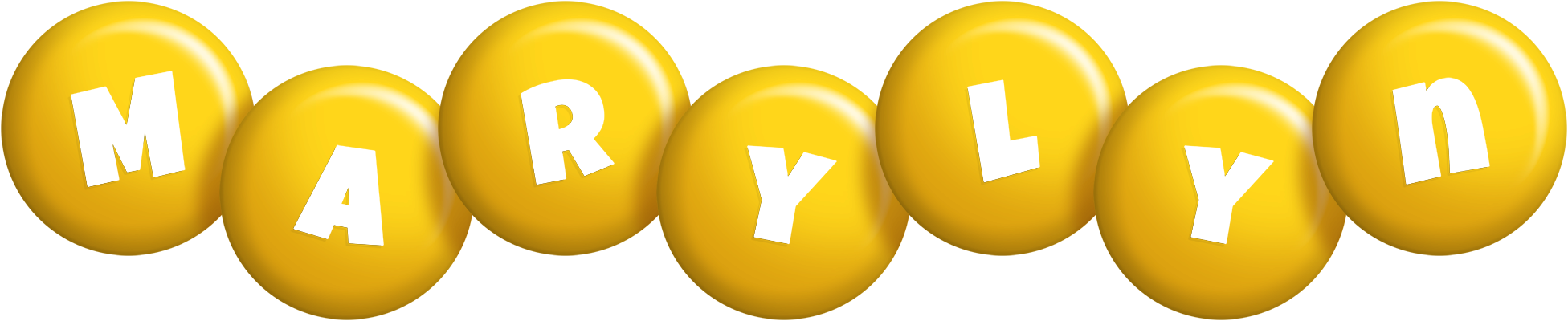 Marylyn candy-yellow logo