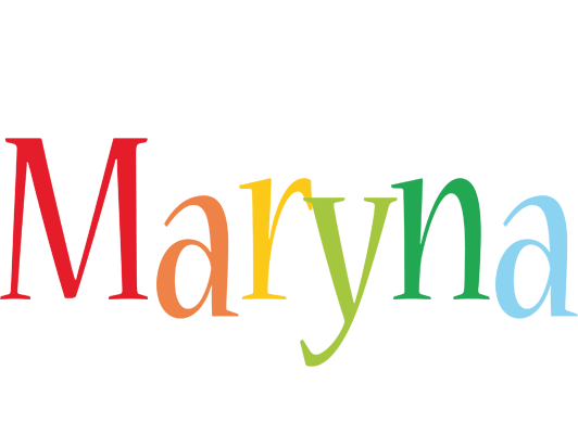 Maryna birthday logo