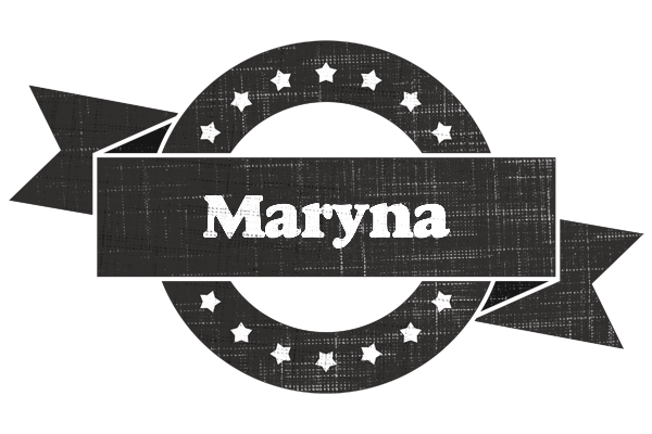 Maryna grunge logo