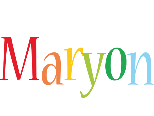 Maryon birthday logo