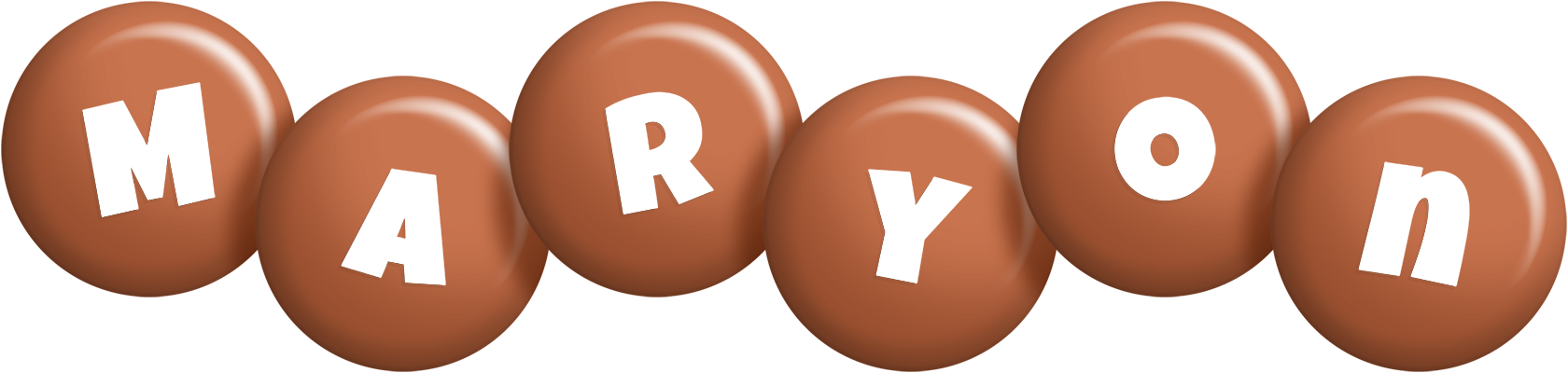 Maryon candy-brown logo