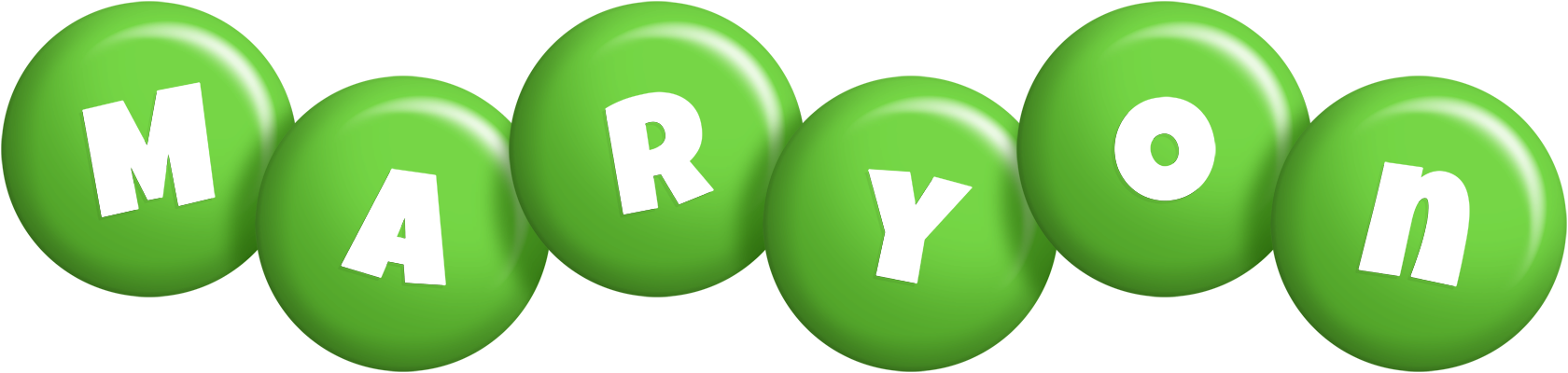 Maryon candy-green logo