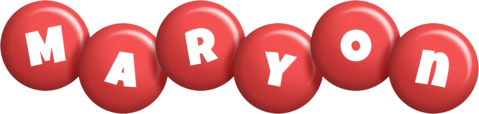 Maryon candy-red logo