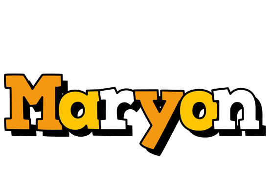 Maryon cartoon logo