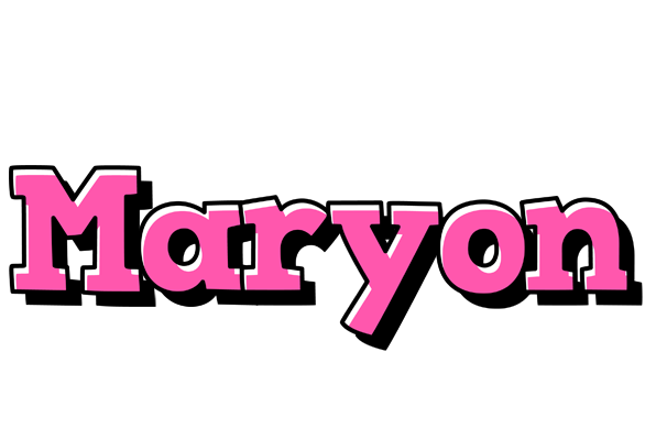 Maryon girlish logo