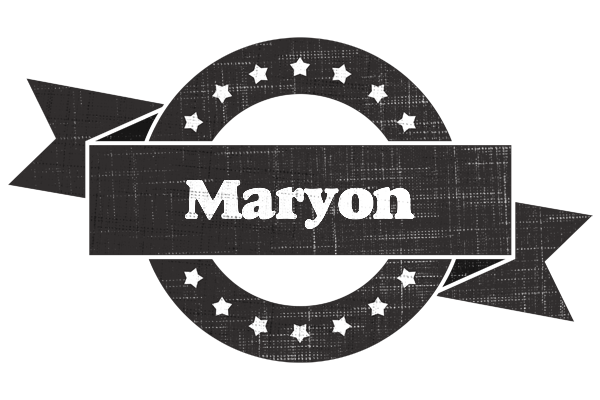 Maryon grunge logo