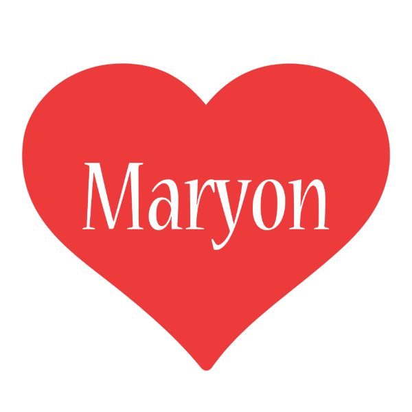 Maryon love logo